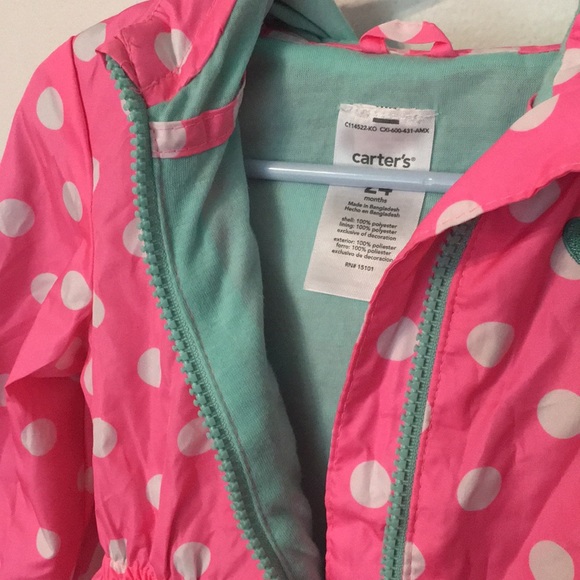 🌖 Carters 24 months pink polka dot jacket - Picture 3 of 4